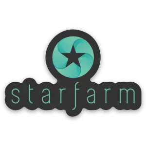 StarFarm Logo 2" Sticker
